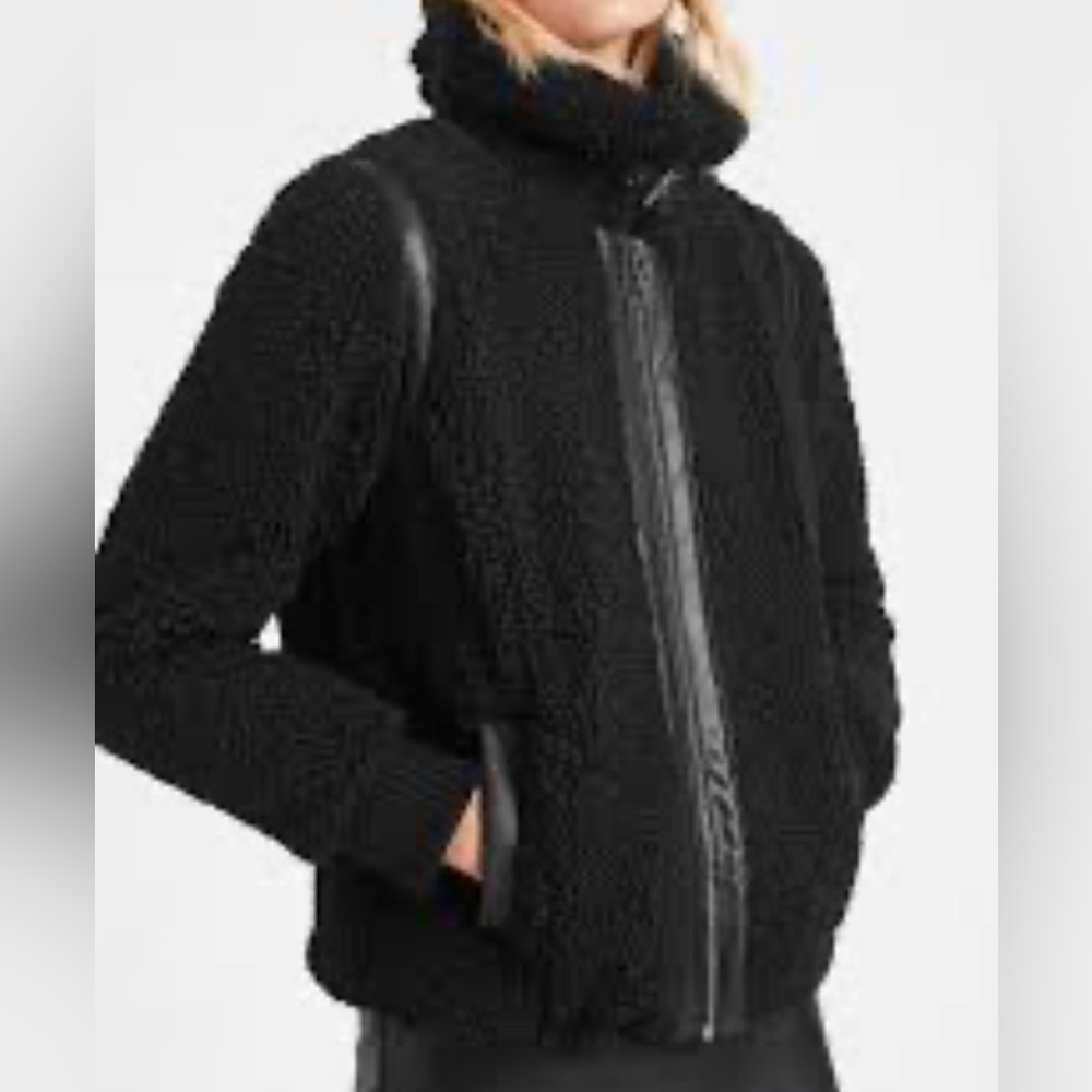 Banana Republic Black Sherpa Jacket